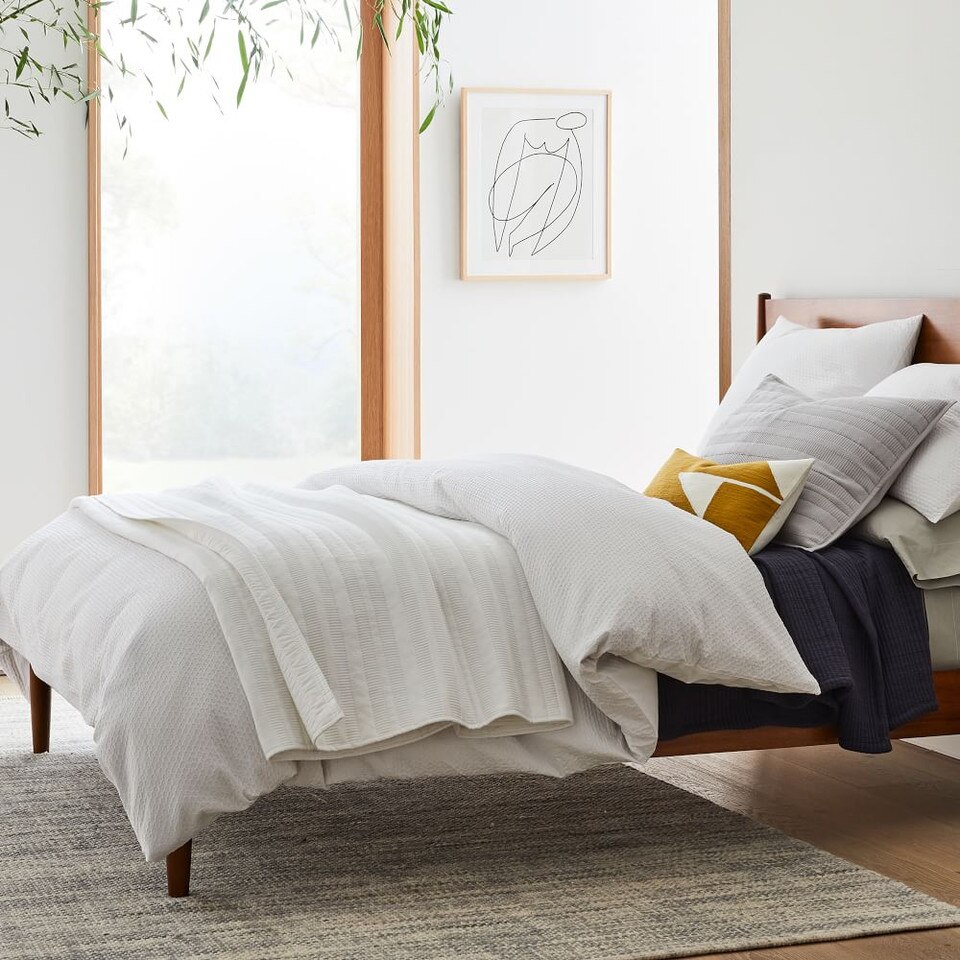 Organic Cotton Ribbed Blanket West Elm Australia